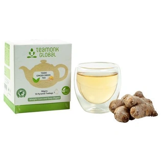 Teamonk Global Green Tea - Taido, Ginger 20 gm (10 Bags x 2 gm each)