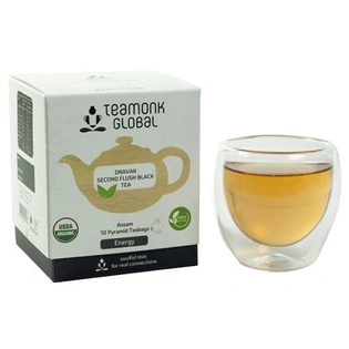 Teamonk Global Global Black Tea - Dravak Second Flush 20 gm (10 Bags x 2 gm each)