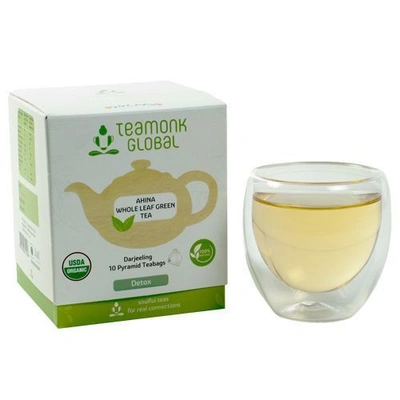 Teamonk Global Green Tea - Ahina, Whole Leaf 20 gm (10 Bags x 2 gm each)