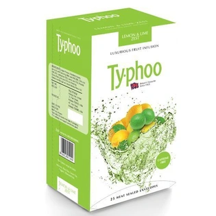 Typhoo Green Tea - Fruit Infusion Lemon & Lime Zest 50 gm (25 Bags x 2 gm each)