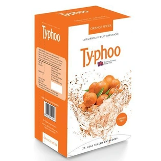 Typhoo Green Tea - Fruit Infusion, Orange Spicer 50 gm (25 Bags x 2 gm each)