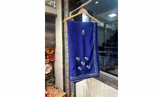 Exquisite Pure Upada Silk Saree with Handwork Detailing