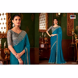 exquisite tfh 1405 branded saree with designer blouse