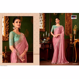 exquisite tfh 1417 saree with designer blouse