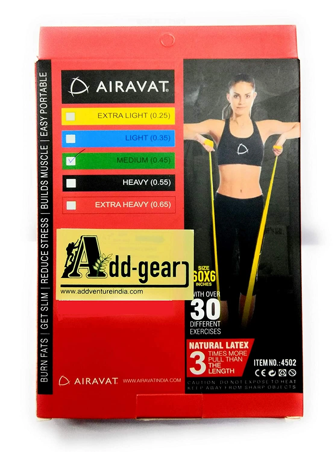 Airavat 4502 Resistance Bands-GREEN-Medium-1