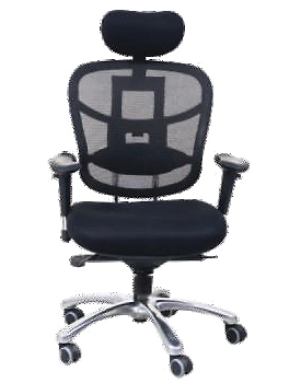 Eleganze   Black Mesh Chair - EM 209
