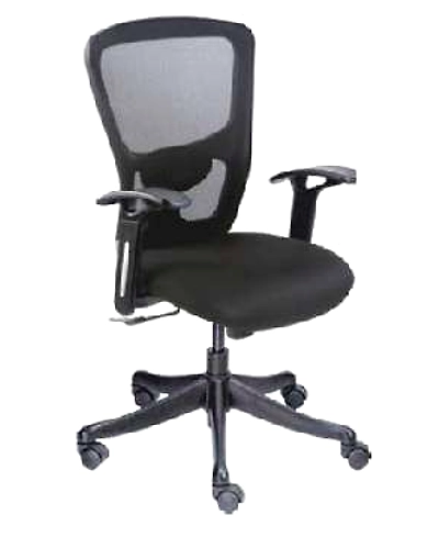 Eleganze   Black Mesh Chair - EM 228-Black-3