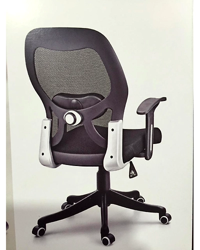 Eleganze   Black Mesh Chair - EM 228-Black-2