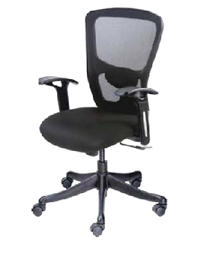 Eleganze   Black Mesh Chair - EM 228-Black-1