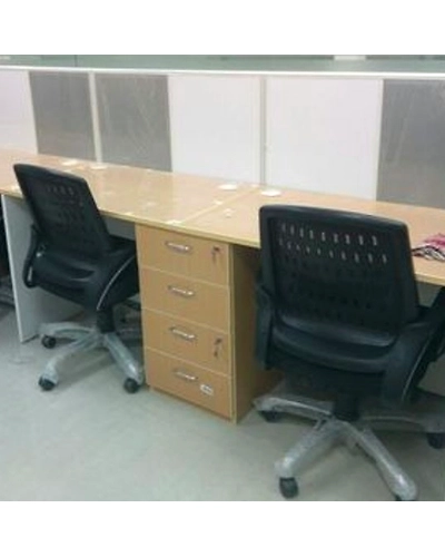 Eleganze  2 Seater Work Stations With Shared Drawers-1