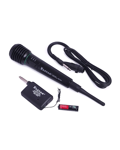 Eas Wired or Wireless 2in1 Handheld Microphone Mic Receiver System Undirectional-wired and wireless Microphone-1
