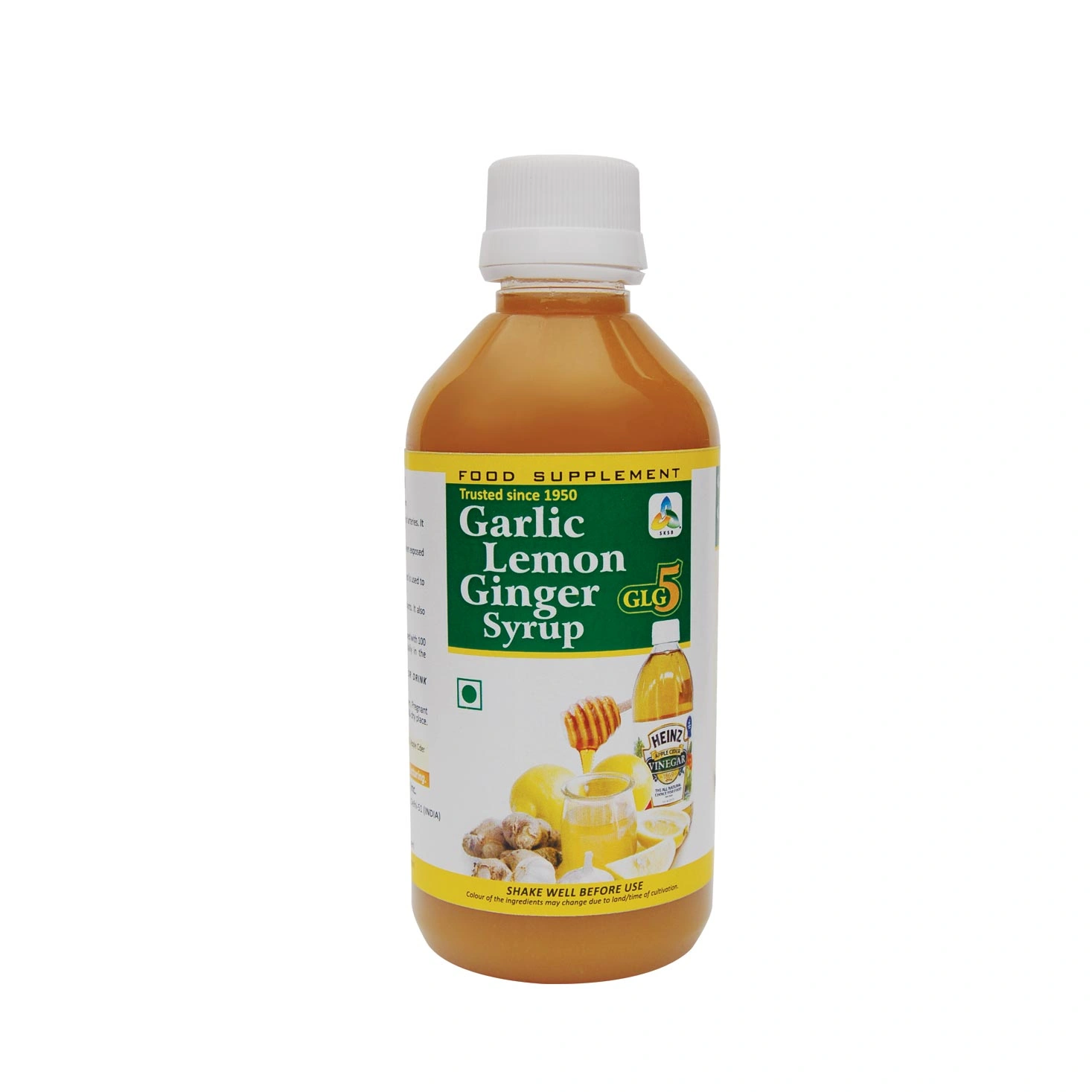 SKSB GLG5 Garlic Lemon Ginger Apple Cider Vinegar Honey Eucalyptus Syrup / Herbal Heart Care Drink - 225 ml-PAC-025-225