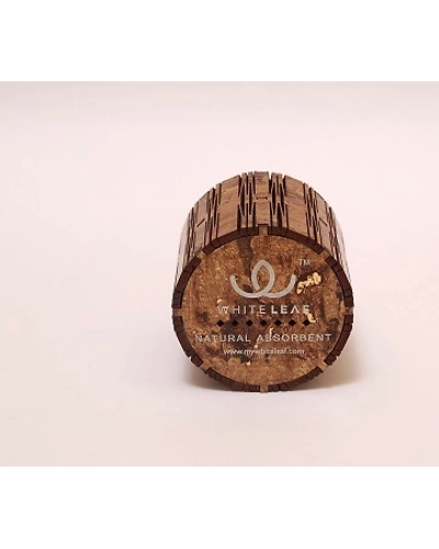 Activated Charcoal purifier for Car-Round-Golden Brown-1