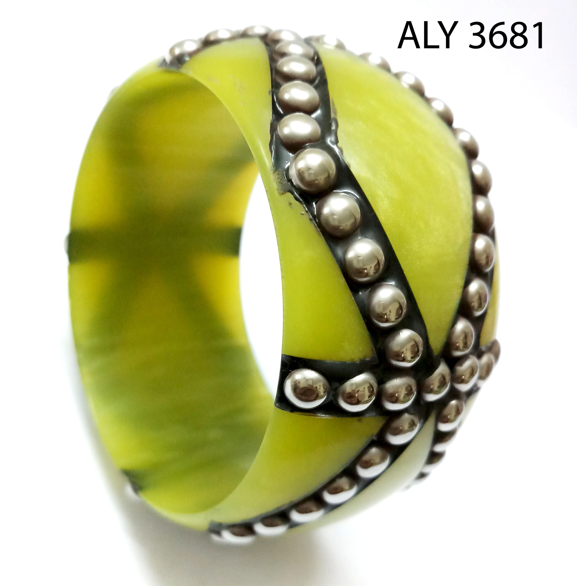 (Pack of 100 Boxes) Hand styling Silver Ball Bracelet for all occasions - Indian Bangle with Love-ALY3681_Size26