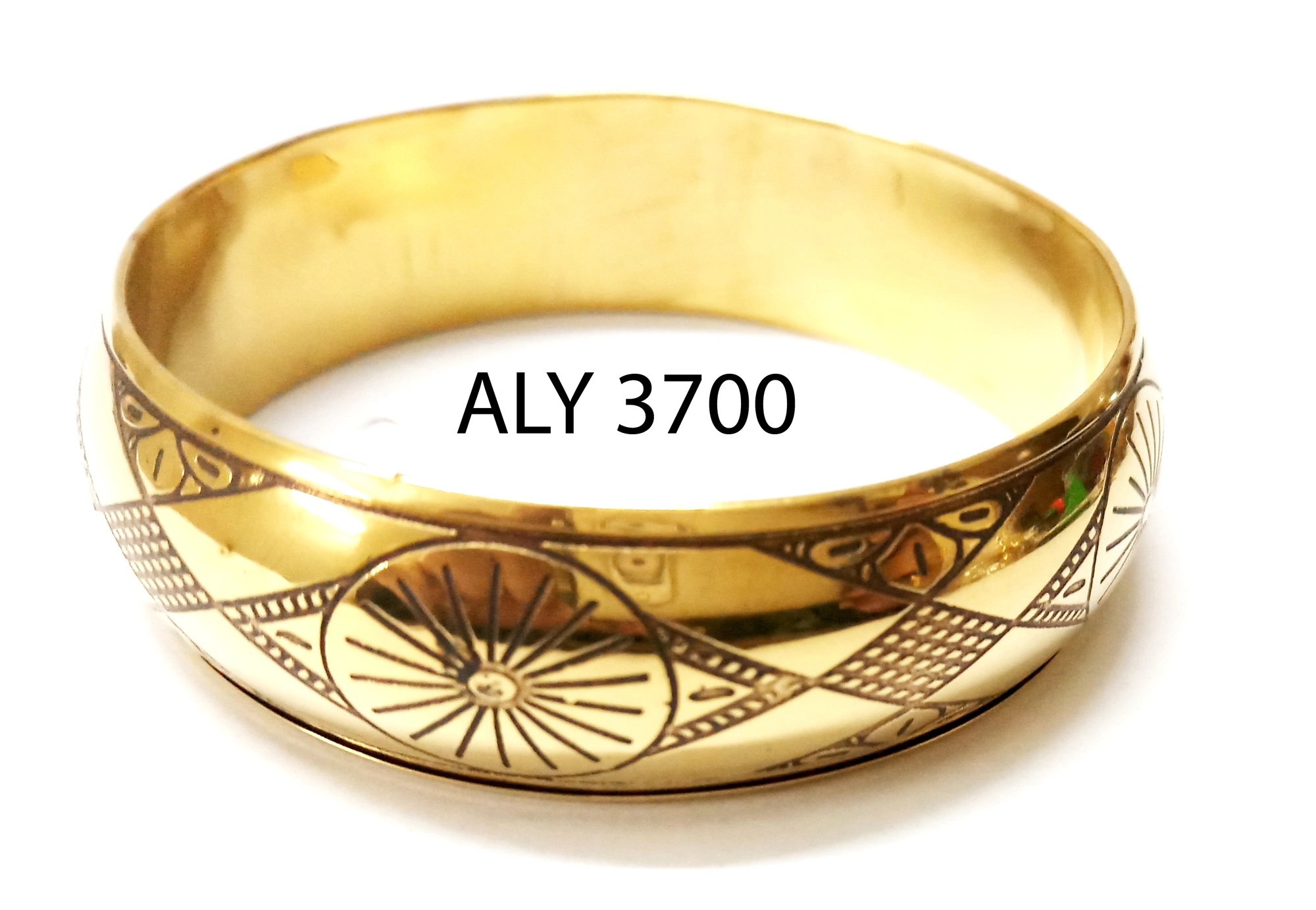 (Pack of 100 Boxes) Hand styling Embossed Floral Bracelet for all occasions - Indian Bangle with Lov-ALY3700_Size24