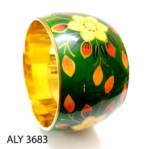 (Pack of 100 Boxes) Hand styling Green Flower Bangles for all occasions - Indian Bangle with Love