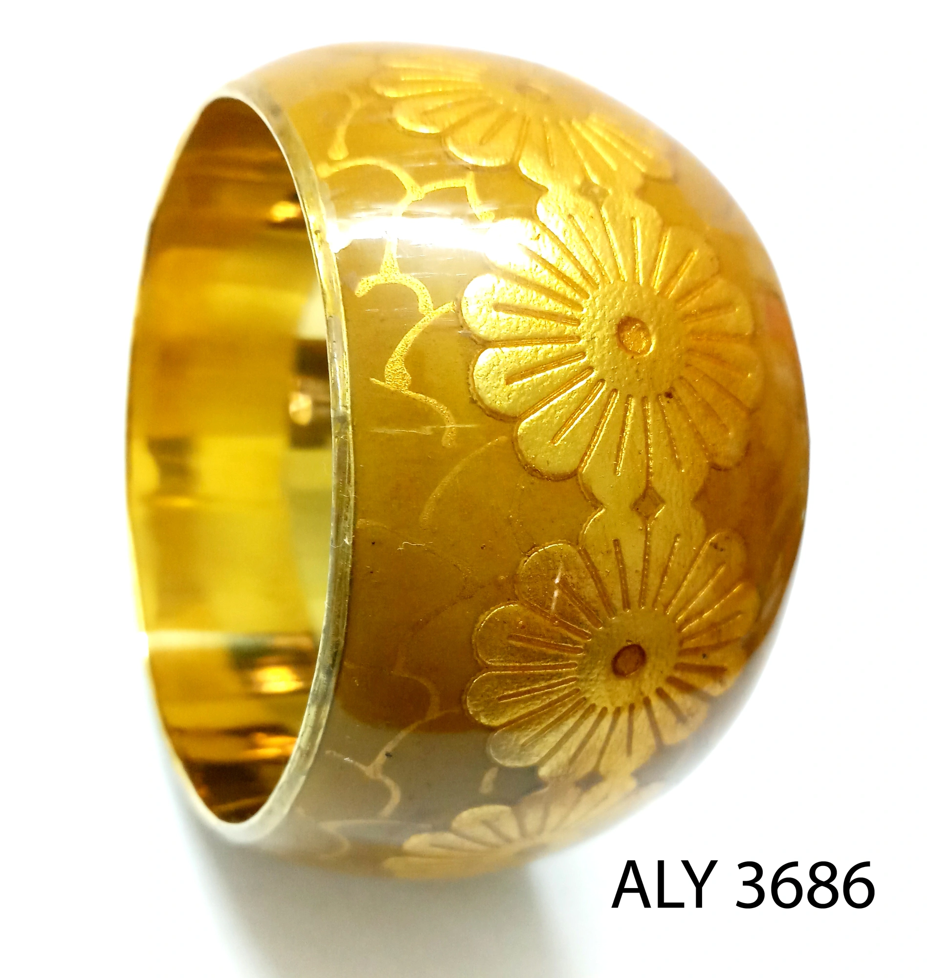 (Pack of 100 Boxes) Hand styling Golden Chakra Bangles for all occasions - Indian Bangle with Love-ALY3686_Size24