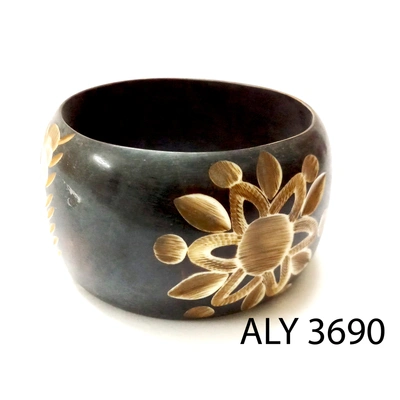 (Pack of 100 Boxes) Hand styling Brown Carved Bangle for all occasions - Indian Bangle with Love