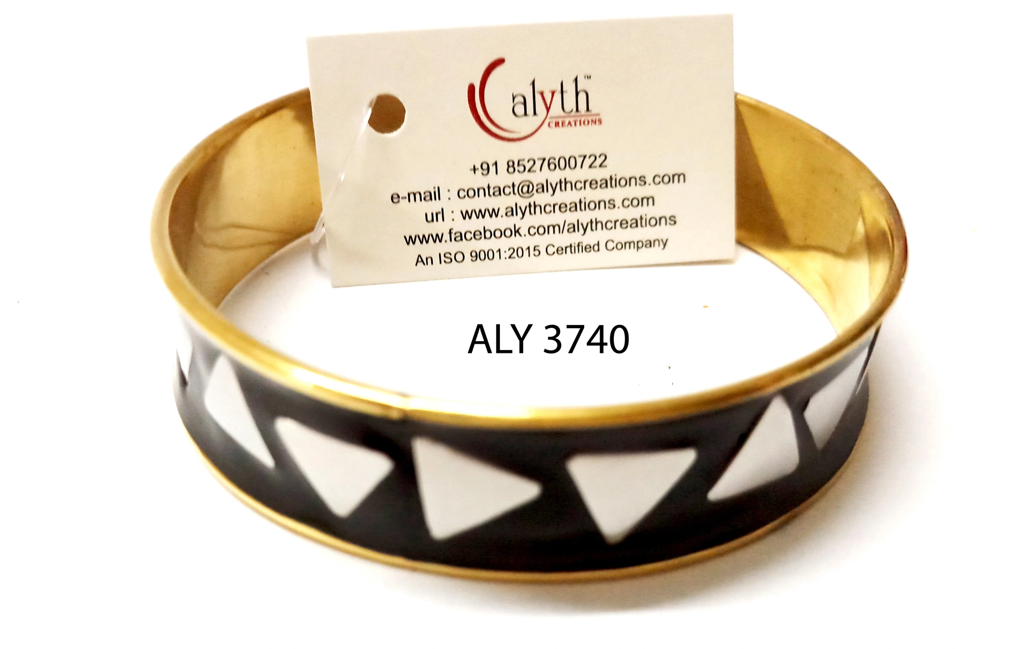 (Pack of 100 Boxes) Hand styling Golden Hammered Bracelet for all occasions - Indian Bangle with Lov-ALY3704_Size24