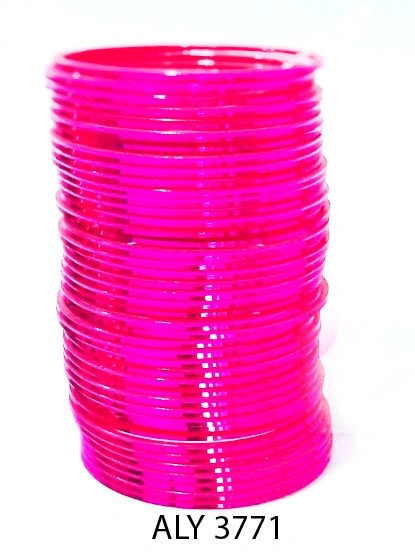 (Pack of 360 Boxes) Magenta Ashram Bangles - Hand crafted in India-ALY3771_Size210