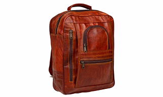 Desert Town Unisex Genuine Leather 14 Ltr. Vintage Brown Basic Multi-Purpose Backpack 11X15"-(BP102)
