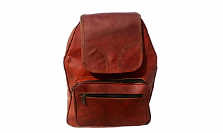 Desert Town Unisex Genuine Leather 4 Ltr. Vintage Brown Basic Multi-Purpose Backpack 12X16"-(BP107)