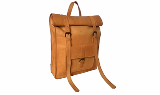 Desert Town Unisex Genuine Leather 20 Ltr. Vintage Brown Traveling Backpack 14X22"-(BP108)