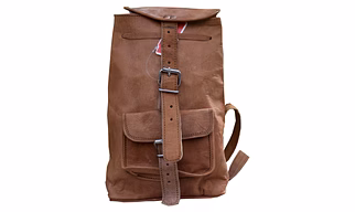 Desert Town Unisex Genuine Leather 6 Ltr. Vintage Brown Traveling Backpack 8X11"-(BP109)