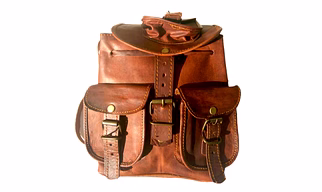 Desert Town Unisex Genuine Leather 6 Ltr. Vintage Brown Traveling Backpack 10X9"-(BP111)