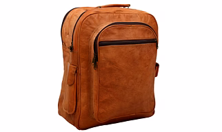 Desert Town Unisex Genuine Leather 14 Ltr. Vintage Brown Laptop Backpack 11X15"-(BP116)