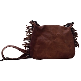 Desert Town Women Genuine Leather 3 Ltr. Vintage Brown Shopping Crossbody Bag 11X9"-(CROSS101)