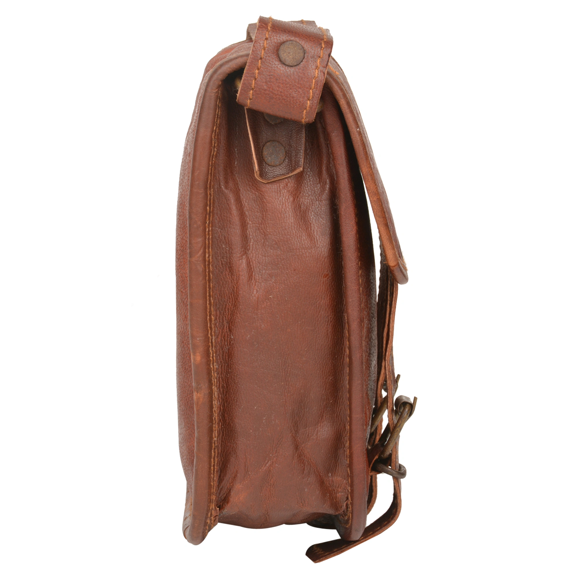 Desert Town Unisex Leather 2 Ltr. Vintage Brown Regular Messenger Bag 5X7&quot;-(MESS139)-2