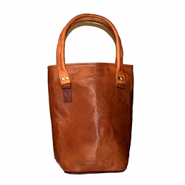 desert town women's genuine leather 10 ltr. vintage brown casual tote-handbags 11x14"-(tote103)
