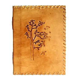 Desert Town Unisex Leather Bound 196 Pages Vintage Brown Handmade Unlined Paper Diary 5X7"-DIRL102
