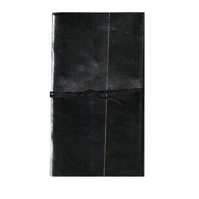 Desert Town Unisex Leather Bound 196 Pages Black Handmade Unlined Paper Diary 5X9"-DIRL104