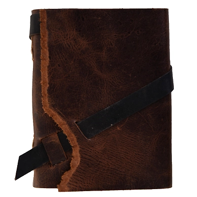 Desert Town Unisex Leather Bound 196 Pages Vintage Brown Handmade Unlined Paper Diary 5X7"-DIRL105