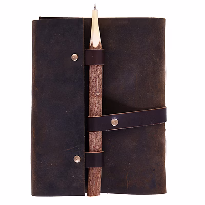 desert town unisex leather bound 196 pages vintage brown handmade unlined paper diary 5x7"-dirl108