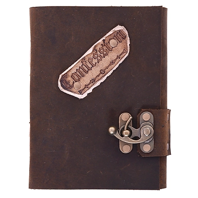 Desert Town Unisex Leather Bound 196 Pages Vintage Brown Handmade Unlined Paper Diary 5X7"-DIRL110