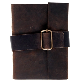 Desert Town Unisex Leather Bound 196 Pages Vintage Brown Handmade Unlined Paper Diary 5X7"-DIRL114