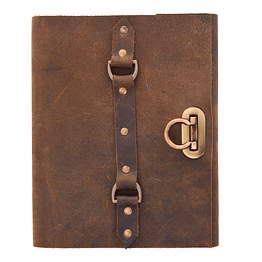 desert town unisex leather bound 196 pages vintage brown handmade unlined paper diary 5x7"-dirl118