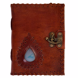 desert town unisex leather bound 196 pages tan handmade unlined paper diary 5x7"-dirl125