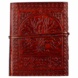 desert town unisex leather bound 196 pages tan handmade unlined paper diary 5x7"-dirl126