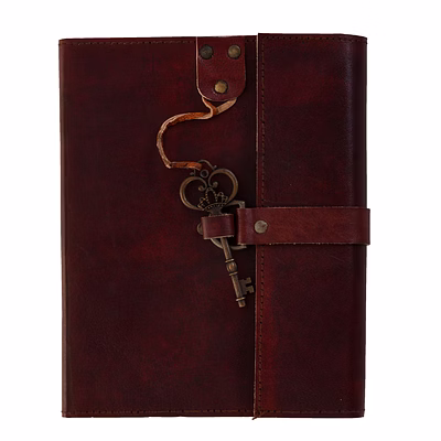 desert town unisex leather bound 196 pages vintage brown handmade unlined paper diary 5x7"-dirl127