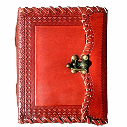 desert town unisex leather bound 196 pages tan handmade unlined paper diary 5x7"-dirl135