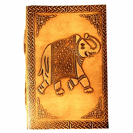 desert town unisex leather bound 196 pages vintage brown handmade unlined paper diary 4x6"-dirl137