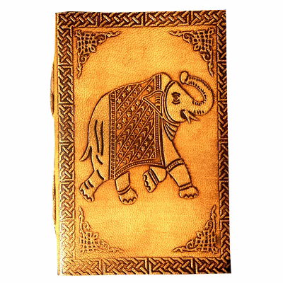 desert town unisex leather bound 196 pages vintage brown handmade unlined paper diary 4x6"-dirl137