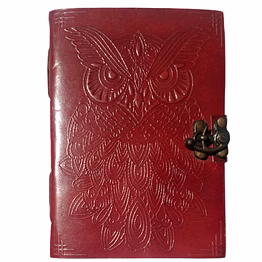 desert town unisex leather bound 196 pages tan handmade unlined paper diary 5x7"-dirl141