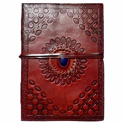 desert town unisex leather bound 196 pages tan handmade unlined paper diary 5x7"-dirl143