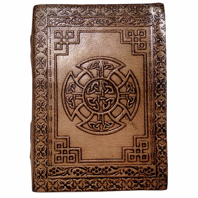 desert town unisex leather bound 196 pages vintage brown handmade unlined paper diary 5x7"-dirl144