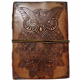 desert town unisex leather bound 196 pages vintage brown handmade unlined paper diary 5x7"-dirl146